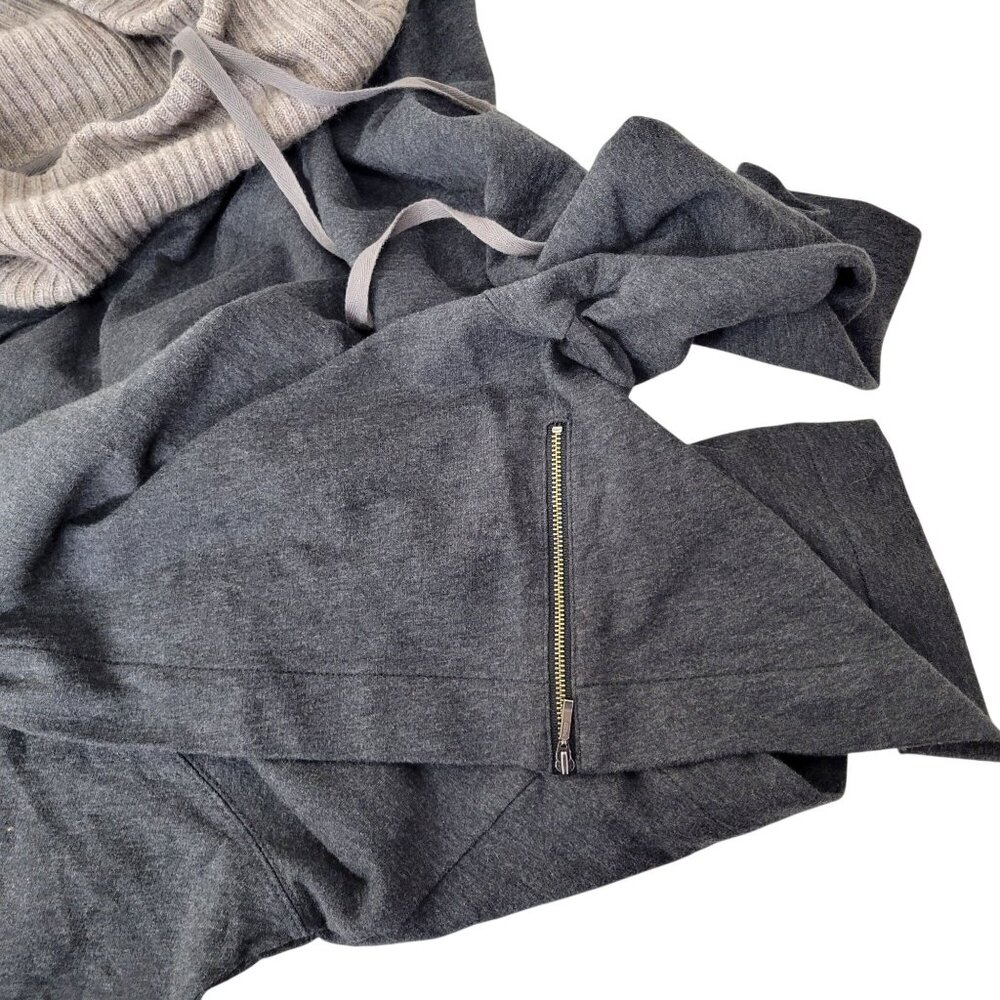 Ann Taylor LOFT Womens Gray Sweater With Ribbed Cowl Neck & Drawstring Size XL - Picture 5 of 6